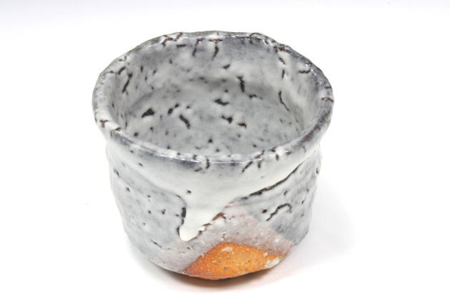 柳瀬美術店 / 宇田川抱青「№5 萩ぐい呑」共箱[UDAGAWA Hosei]№5 Sake cup