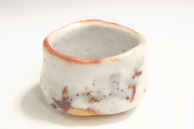 お気に入り 柳瀬美術店 / 各務周海「志野ぐい呑」共箱[KAGAMI Shukai]Sake cup 工芸品