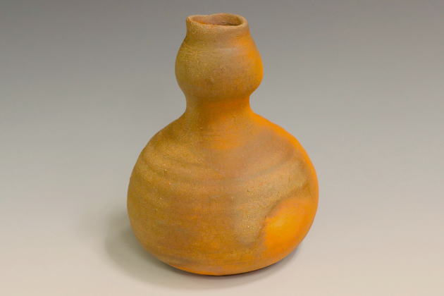 柳瀬美術店 / 中村六郎「備前徳利-3」共箱[NAKAMURA Rokuro]Sake Flask