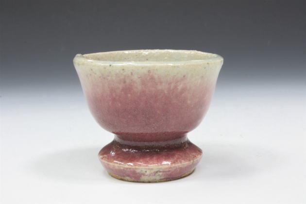 柳瀬美術店 / 河井寛次郎「辰砂盃-4」河井敏孝箱[KAWAI Kanjiro]Sake cup