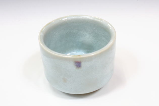 柳瀬美術店 / 宇野宗甕 「鈞窯酒盃」共箱[UNO Soyo]Sake cup