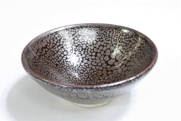 山口明軒】作 木葉天目 徳利 盃揃い 酒杯 ぐい呑み 酒器 【師 木村盛和