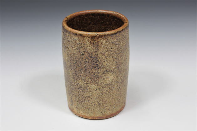 河本五郎「灰釉鳥紋汲出碗」共箱[KAWAMOTO Goro]Tea cup