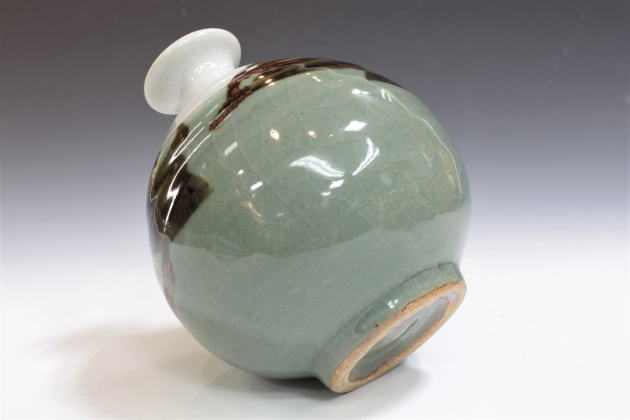 柳瀬美術店 / 田村耕一「椿徳利」共箱[TAMURA Koichi]Sake Flask