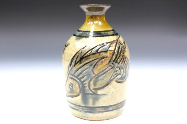 金城次郎さん 柳瀬美術店 / 金城次郎「徳利」共箱[KINJYO Jiro]Sake Flask