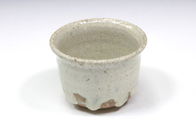 柳瀬美術店 / 西岡小十「斑唐津ぐい呑-6」共箱[NISHIOKA Koju