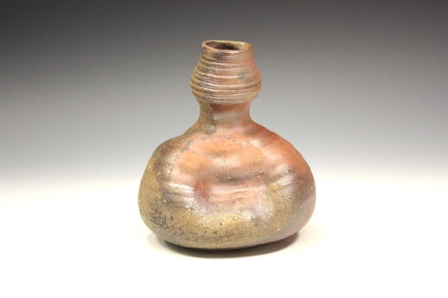 柳瀬美術店 / 中村六郎「備前徳利」共箱[NAKAMURA Rokuro]Sake Flask